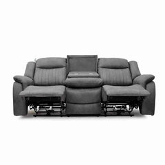 Leon Electric Recliner 3 Seater - Grey