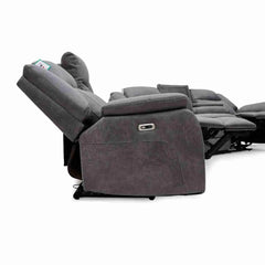 Leon Electric Recliner 3+2+1 Seater Sofa - Grey