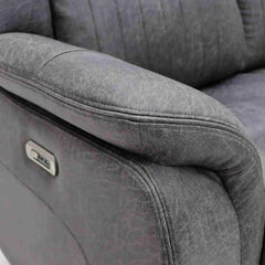 Leon Electric Recliner 3+2 Seater Sofa - Grey