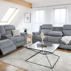 Linden Recliner Sofa Grey 2 Seater