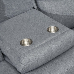 Linden Recliner Sofa Grey 3 Seater