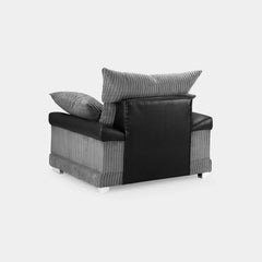 Logan Sofa Armchair Black/Grey