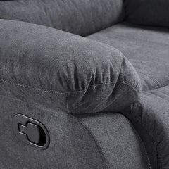 Roma Fabric Recliner Sofa Arm Chair Grey