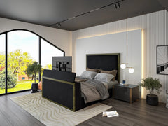 Melaya Metal Electric TV Bed