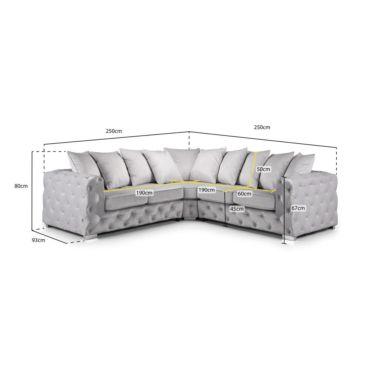 Ankara Sofa Set - Slate