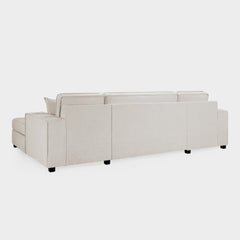 Milan Sofa Bed Beige U Shape Corner