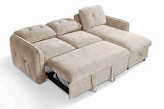 Moscow Universal Corner Sofabed With Storage - Beige