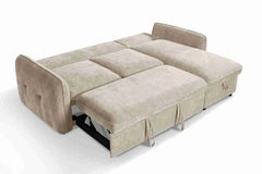 Moscow Universal Corner Sofabed With Storage - Beige