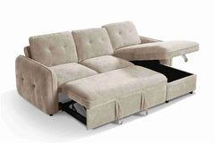 Moscow Universal Corner Sofabed With Storage - Beige