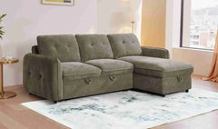 Moscow Universal Corner Sofabed With Storage - Brown