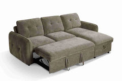 Moscow Universal Corner Sofabed With Storage - Brown