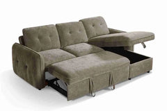 Moscow Universal Corner Sofabed With Storage - Brown