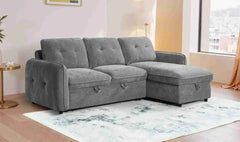 Moscow Universal Corner Sofabed With Storage - Grey
