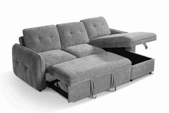 Moscow Universal Corner Sofabed With Storage - Grey