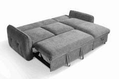 Moscow Universal Corner Sofabed With Storage - Grey