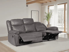 Myra Recliner Leather 3+2 Sofa - Grey