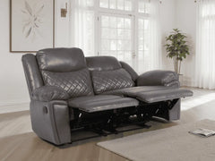 Myra Recliner Leather 3+2 Sofa - Grey