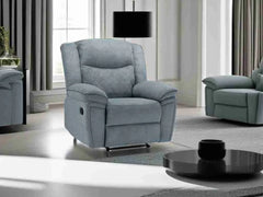 Myra Recliner Fabric 3+2+1 Sofa - Grey