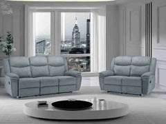 Myra Recliner Fabric 3+2+1 Sofa - Grey