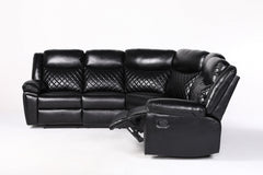 Myra Recliner Leather Large Corner Sofa Set