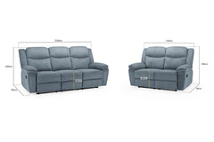Myra Recliner 3+2 Seater Sofa Set - Grey
