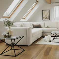 Naples Sofa Beige Large Corner