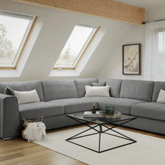 Naples Sofa Grey Large Corner
