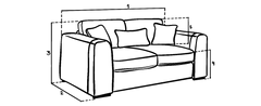 Naples Sofa Beige 2 Seater