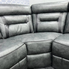 Nova Electric Recliner Leather Corner Sofa