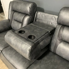 Nova Electric Recliner Leather Sofa 3+2 Seater