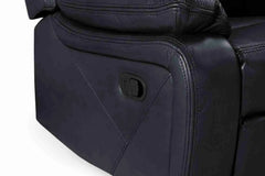 Novie Recliner 3+2+1 Sofa Set - Black