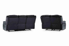 Novie Recliner 3+2+1 Sofa Set - Black