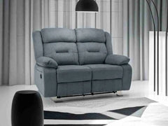 Novie Recliner Fabric Sofa 3+1+1 Set - Grey