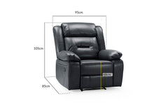 Novie Faux Leather Armchair Sofa