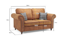 Oakland 2 Seater Sofa - Tan