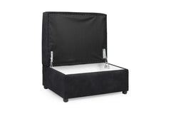 Oakland Footstool Sofa - Charcoal