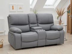 Orla Electric Recliner 2 Seater Sofa - Grey