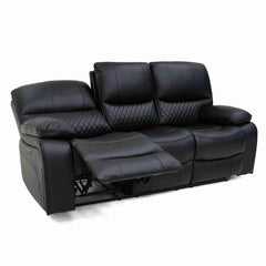 Orla Electric Recliner 3+2+1 Sofa Set - Black