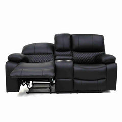 Orla Electric Recliner 3+2+1 Sofa Set - Black