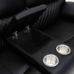 Orla Electric Recliner 3+2+1 Sofa Set - Black