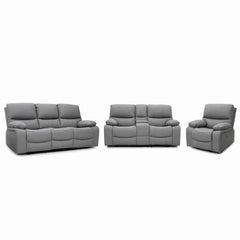 Orla Electric Recliner 3+2+1 Sofa Set - Grey