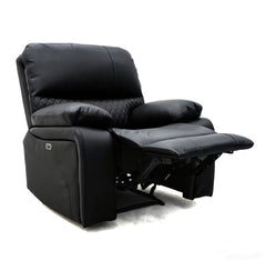 Orla Electric Recliner Armchair Sofa - Black