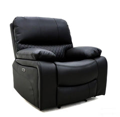 Orla Electric Recliner Armchair Sofa - Black