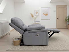 Orla Electric Recliner Armchair Sofa - Grey
