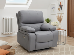 Orla Electric Recliner Armchair Sofa - Grey