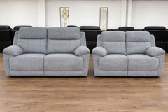 Owen Electric Recliner 3+2 Seater Sofa - Grey