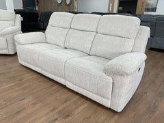 Owen Electric Recliner Sofa 3 Seater - Beige