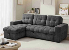 Palermo Universal Corner Sofabed With Storage â€“ Grey