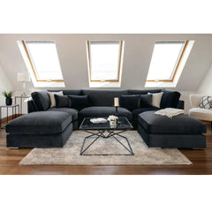 Rainsburg U Shape Corner Sofa -Slate