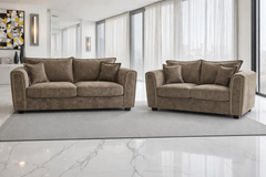 Serena 3+2 Seater Sofa - Brown